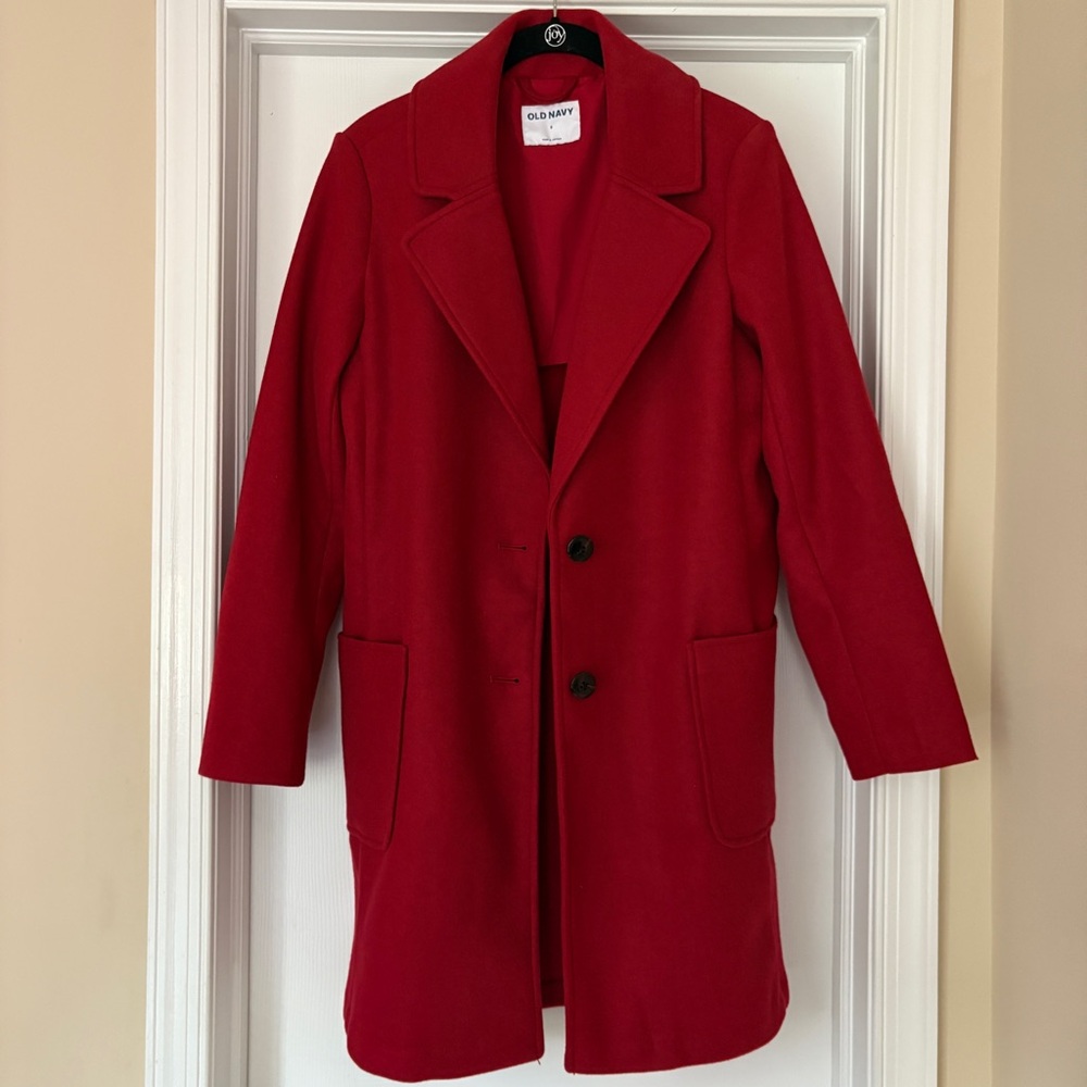 NWOT Old Navy Women's Ruby Red Coat Size Small